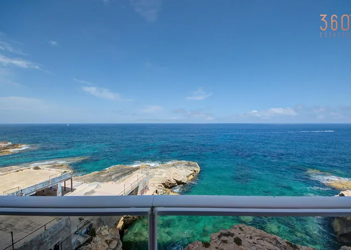 1br On The Tigne Waterfront With Terrace By 360 Estates Sliema